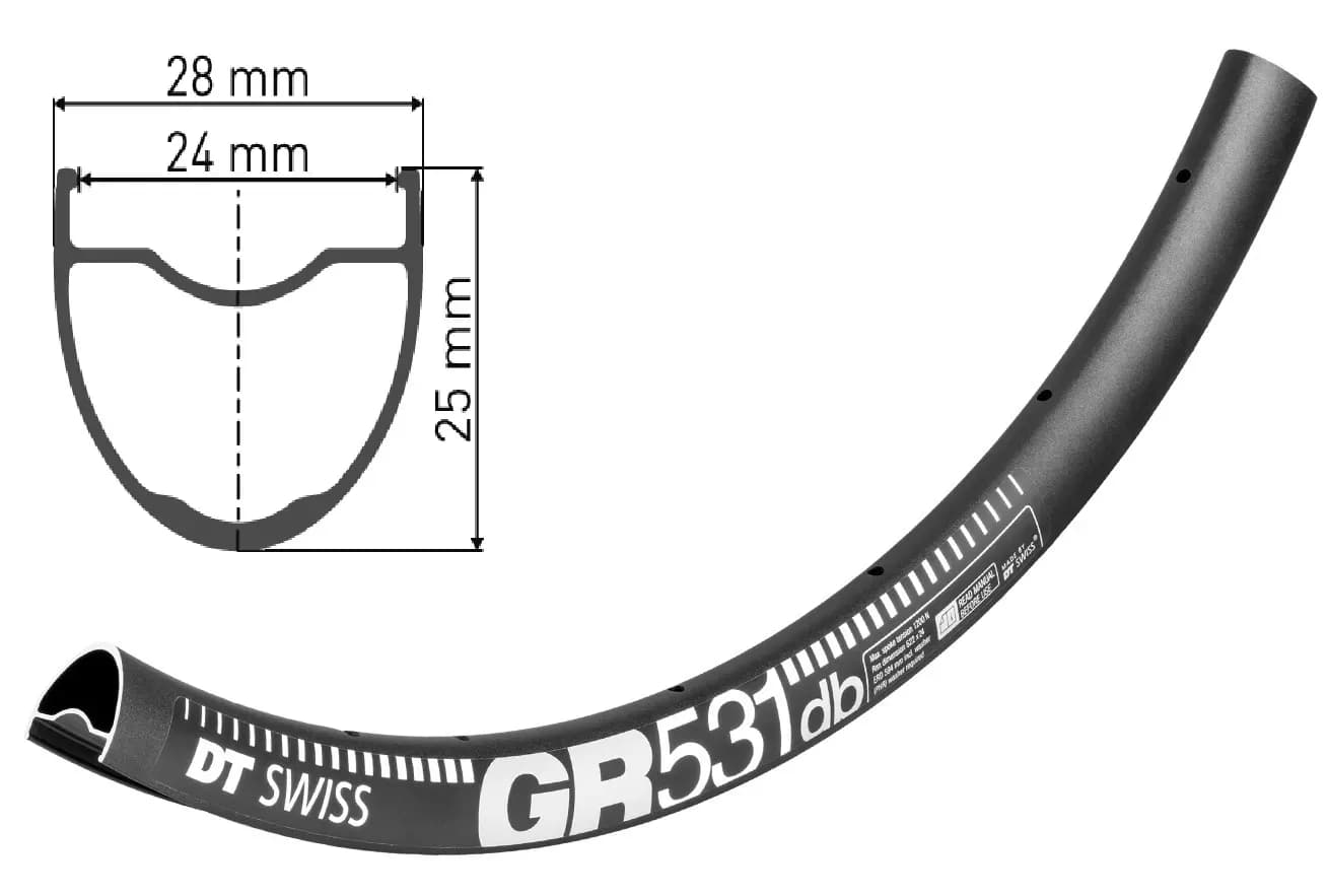 Обід DT SWISS GR 531 29X24 DISK BRAKE 32отв.