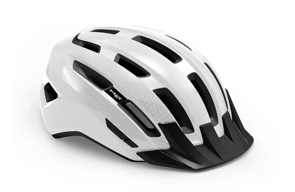 Шолом MET DOWNTOWN CE WHITE | GLOSSY M/L (58-61)