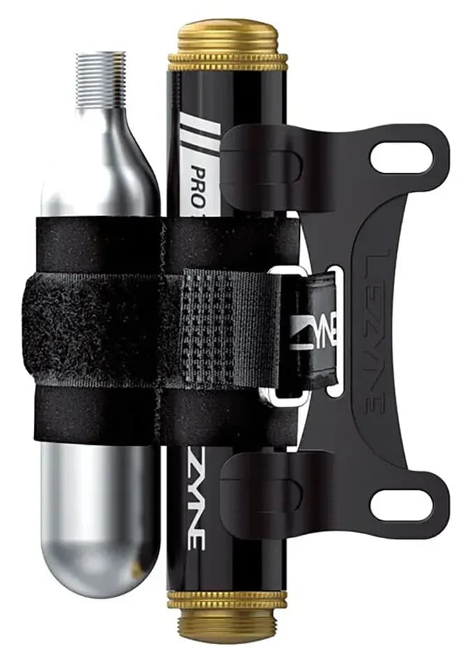 Рем. комплект для безкамерок з насосом СО2 LEZYNE PRO TUBELESS KIT, балон СО2 20г, кріплення, Чорний Y15