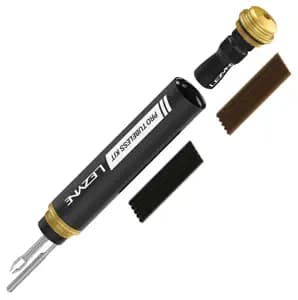 Рем. комплект для безкамерок з насосом СО2 LEZYNE PRO TUBELESS KIT, балон СО2 20г, кріплення, Чорний Y15