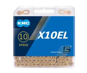Ланцюг KMC X10EL Ti-N Gold 10 швидкостей 114 ланок золотий + замок