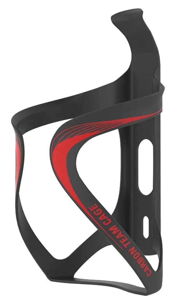 Фляготримач LEZYNE CARBON TEAM CAGE Чорний матовий/Червоний Y14