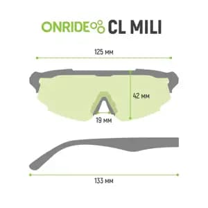 Окуляри ONRIDE CL Mili ANSI Z87.1, MIL-PRF-31013 з лінзою димчаста кат 3 (17%), змінні лінзи
