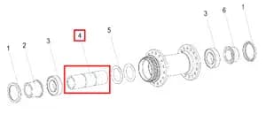 SPACER DT SWISS Ш15MM x 100.3MM