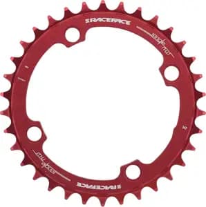 Зірка RACE FACE CHAINRING,NARROW WIDE,104X38,RED,10-12S
