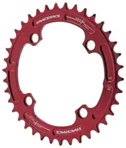 Зірка RACE FACE CHAINRING,NARROW WIDE,104X38,RED,10-12S