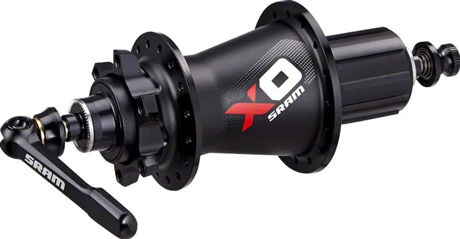 Втулка SRAM Задня X0 DISC 6-болт QR/12 28отв. BLK/RD Shimano Body
