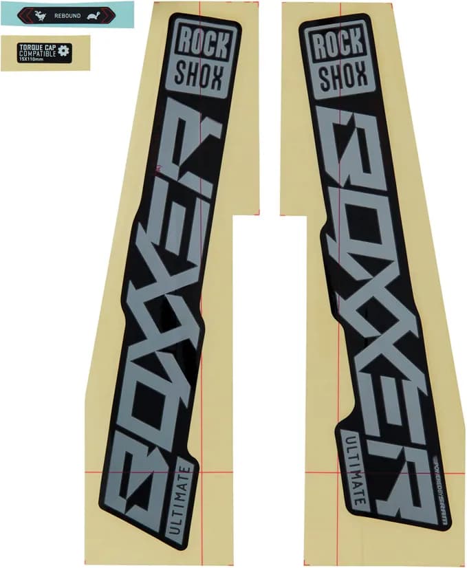 Набір наліпок ROCKSHOX - BOXXER ULTIMATE 27/29 GLOSS POLAR FOIL FOR HIGH GLOSS BLACK (2021)