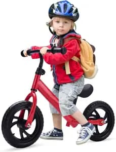 Біговел POLISPORT Balance Bike термопластиковий (2-5 років) до 25 кг чорний/червоний
