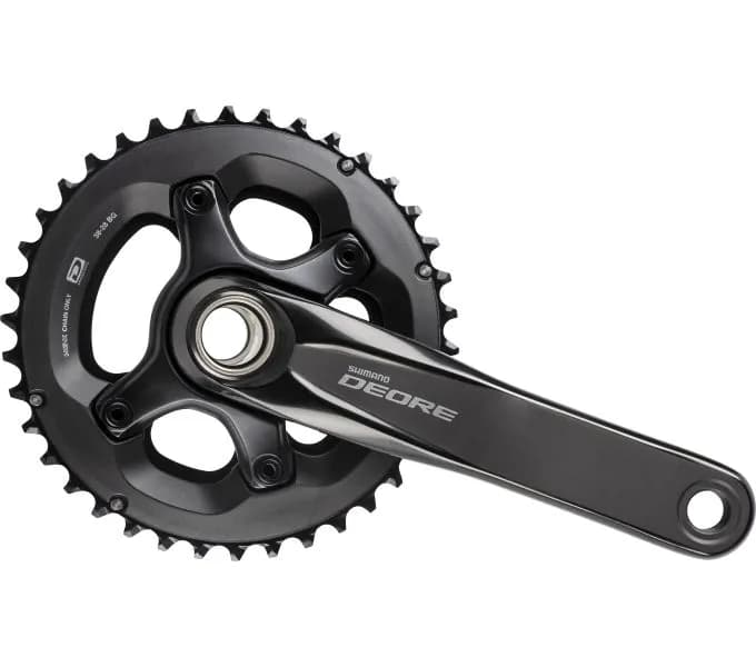 Шатуни Shimano FC-M6000-2 DEORE, інтегрована вісь, 175мм 38X28 10-шв. CL-48,8мм, без каретки