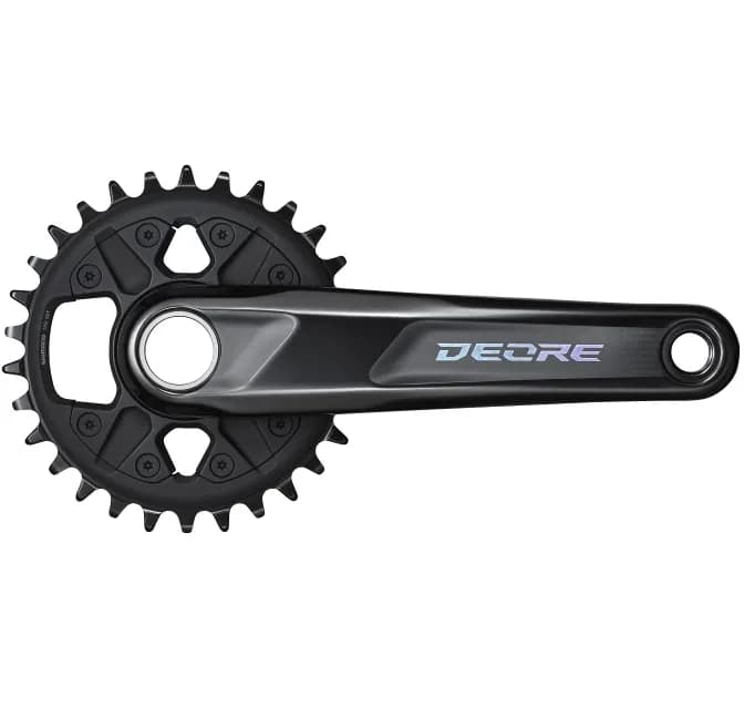 Шатуни Shimano FC-M6100-1 DEORE, інтегрована вісь, 175мм 30T 12-шв. CL-52мм без каретки