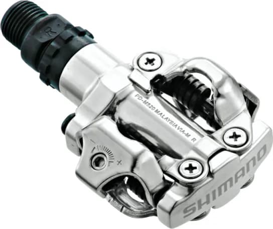 Педалі Shimano PD-M520, SPD, сріблясті