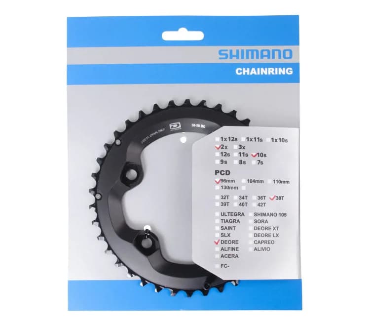 Зірка шатунів Shimano FC-M6000-2 DEORE, 38зуб.-BG для 38-28T