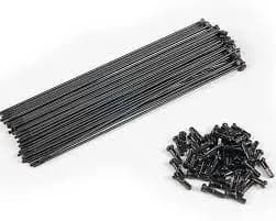 Спиця Spelli чорн нерж з ніпелем 255мм