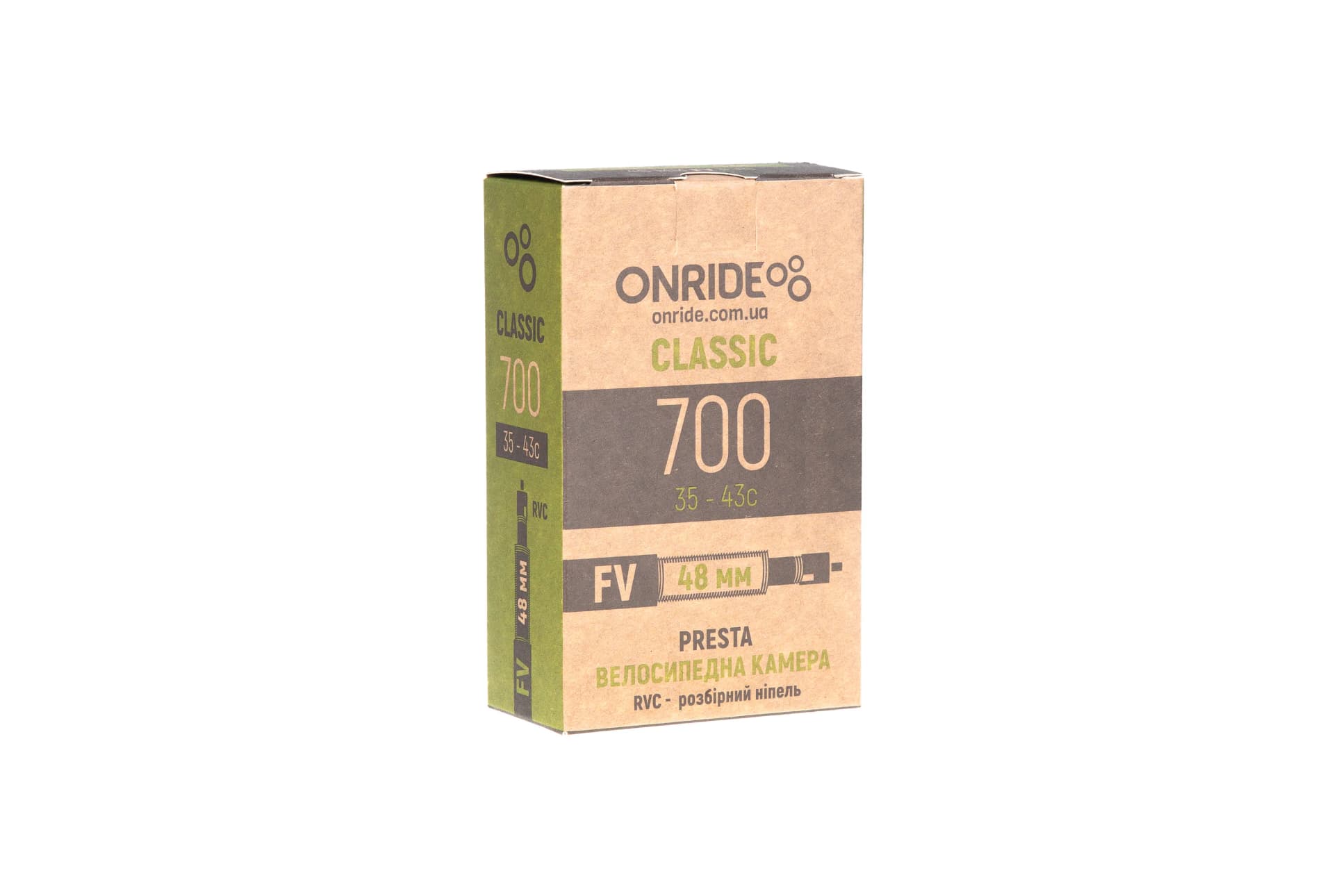 Камера ONRIDE Classic 700x35-43c FV 48 RVC - розбірний ніпель
