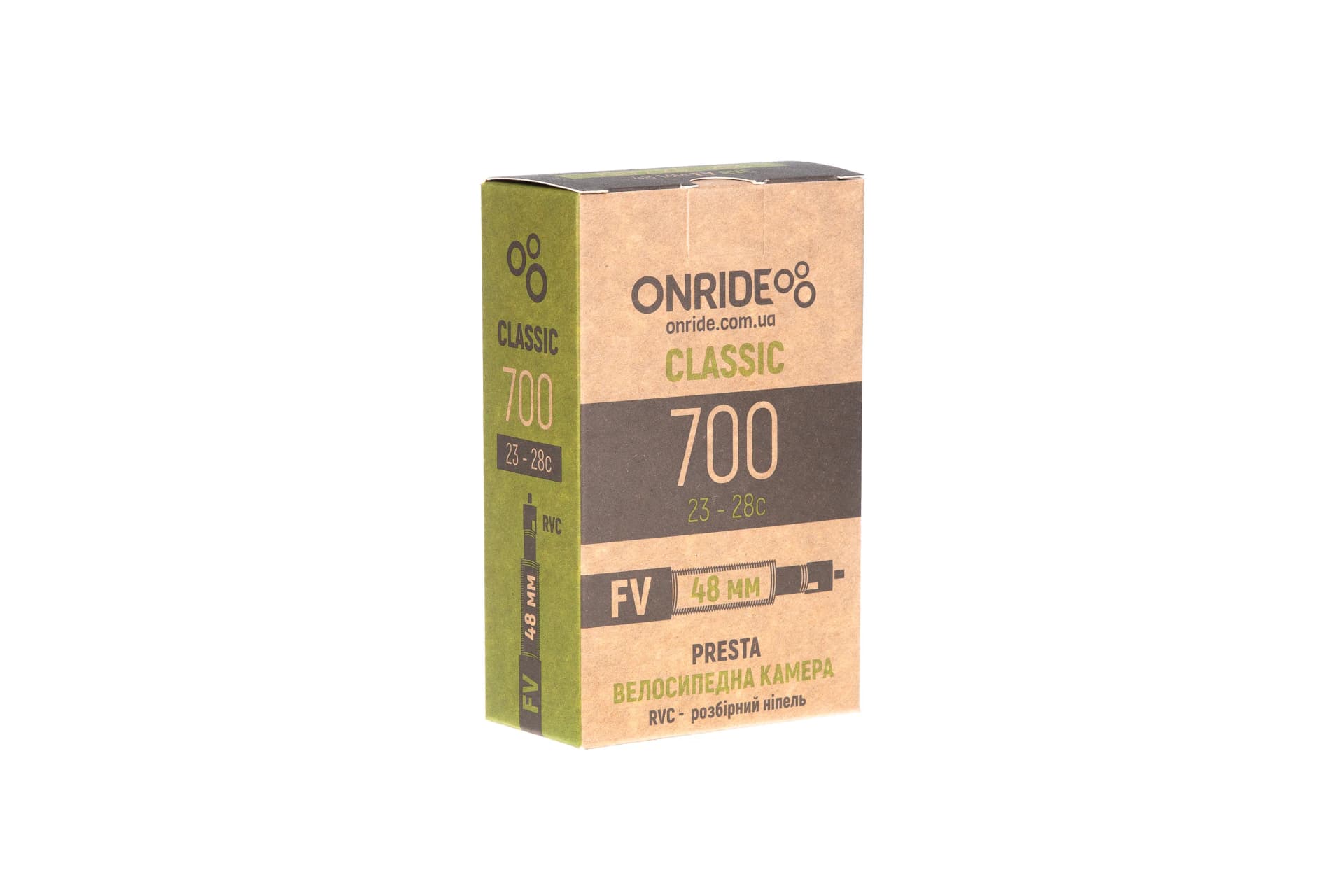 Камера ONRIDE Classic 700x23-28c FV 48 мм RVC - розбірний ніпель