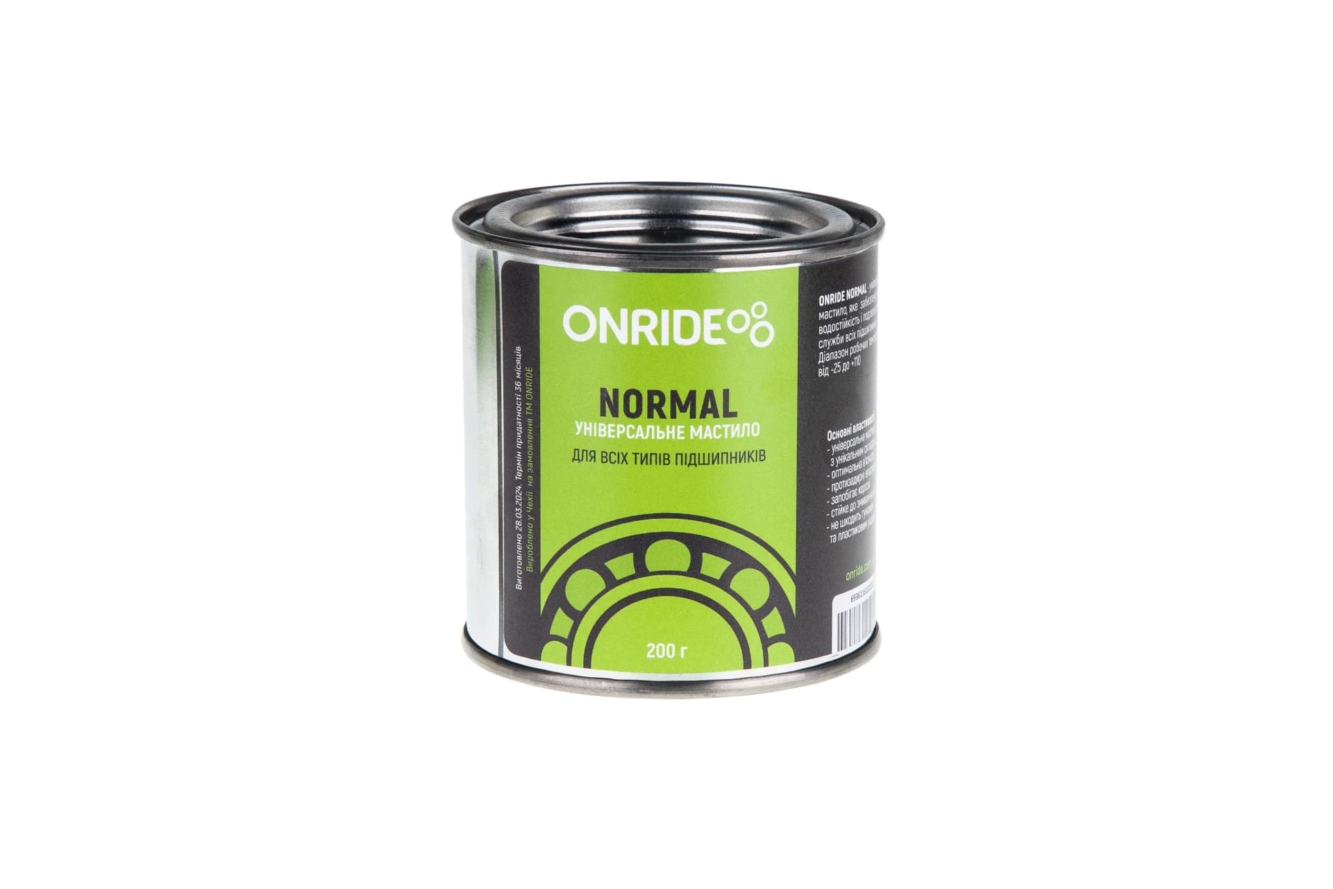 Мастило густе для підшипників ONRIDE NORMAL густе 200 г (металева банка)