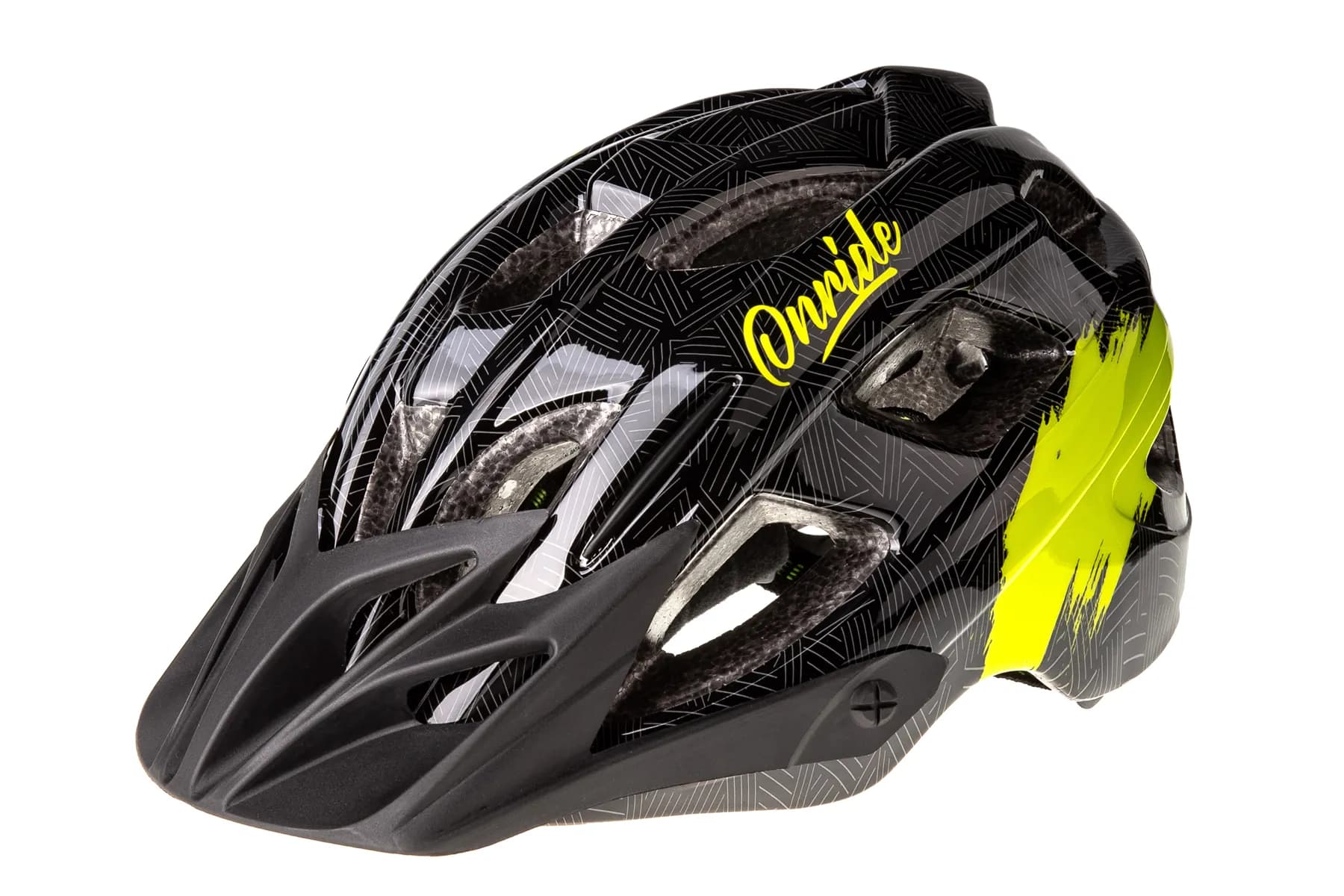 Шолом ONRIDE Rider чорний/зелений M (52-56 см)