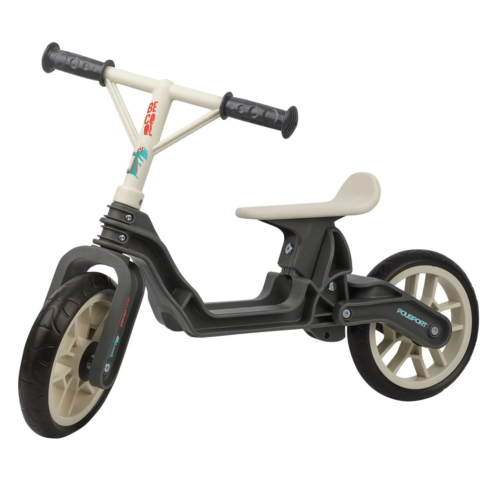 Біговел POLISPORT Balance Bike термопластиковий (2-5 років) до 25 кг cірий/кремовий
