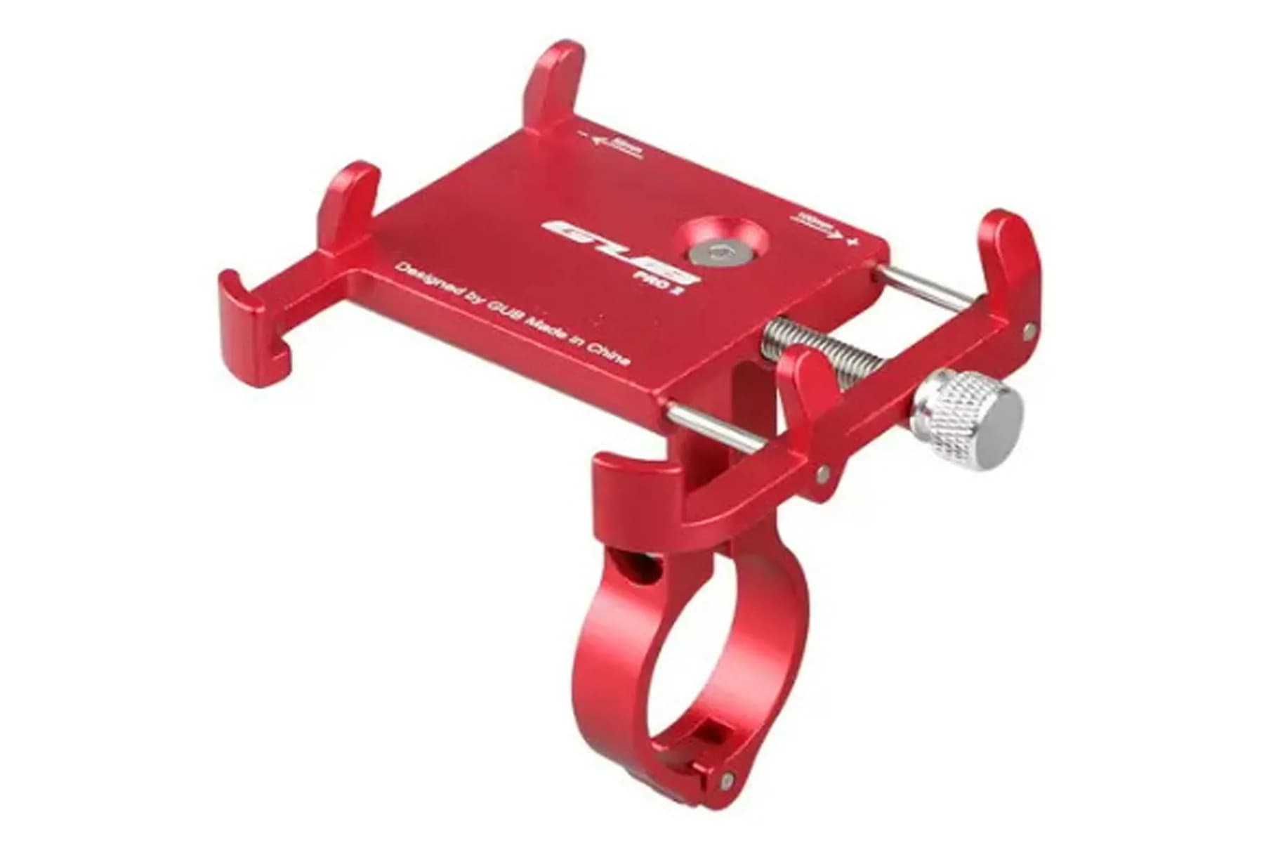 Тримач гаджета GUB PRO 2 на кермо алюмінієвий червоний