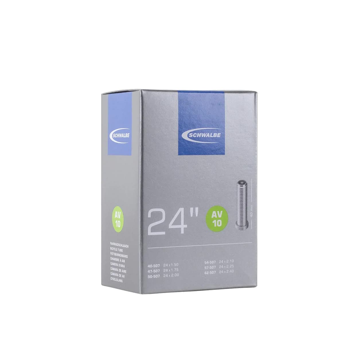 Камера Schwalbe AV 10 Standart 24" (40/62-507) AV 40мм AGV
