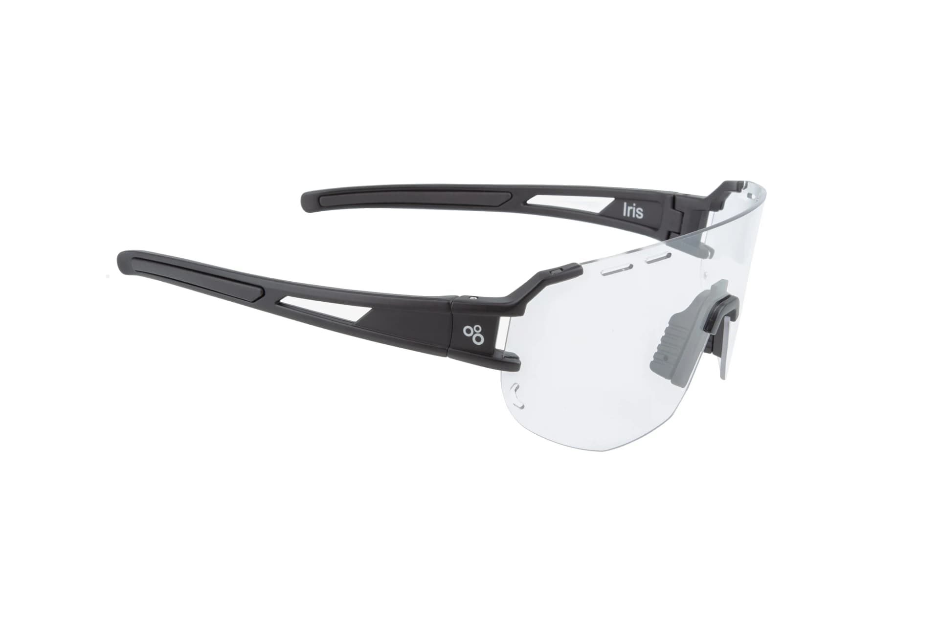 Окуляри ONRIDE CL Iris, чорні з лінзами Clear (100%) у жорсткому чохлі
