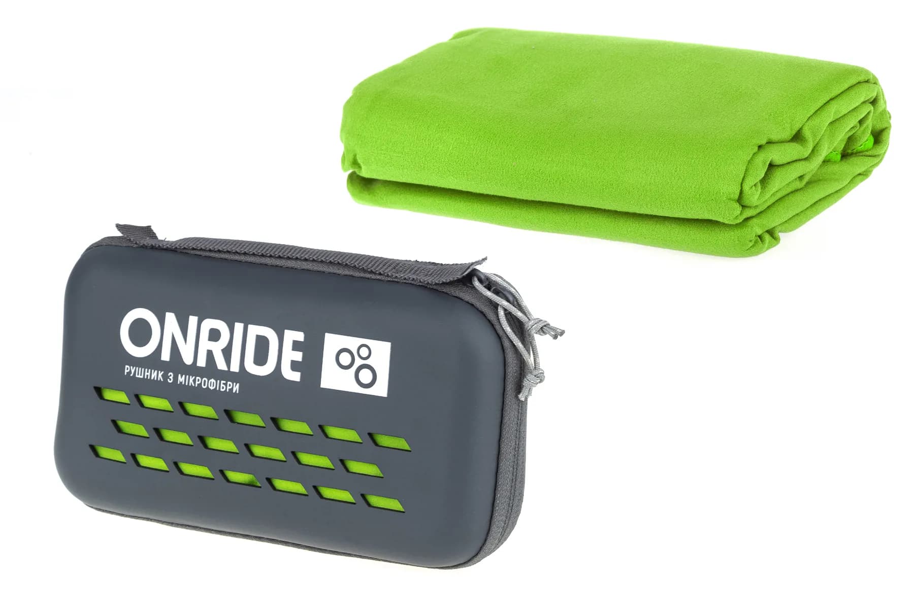Рушник з мікрофібри ONRIDE Wipe 20 зелений (120х60) у кейсі
