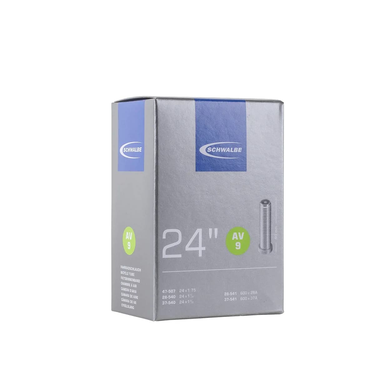 Камера Schwalbe AV 9 Standart 24" (28/47-507/541) AV 40мм AGV