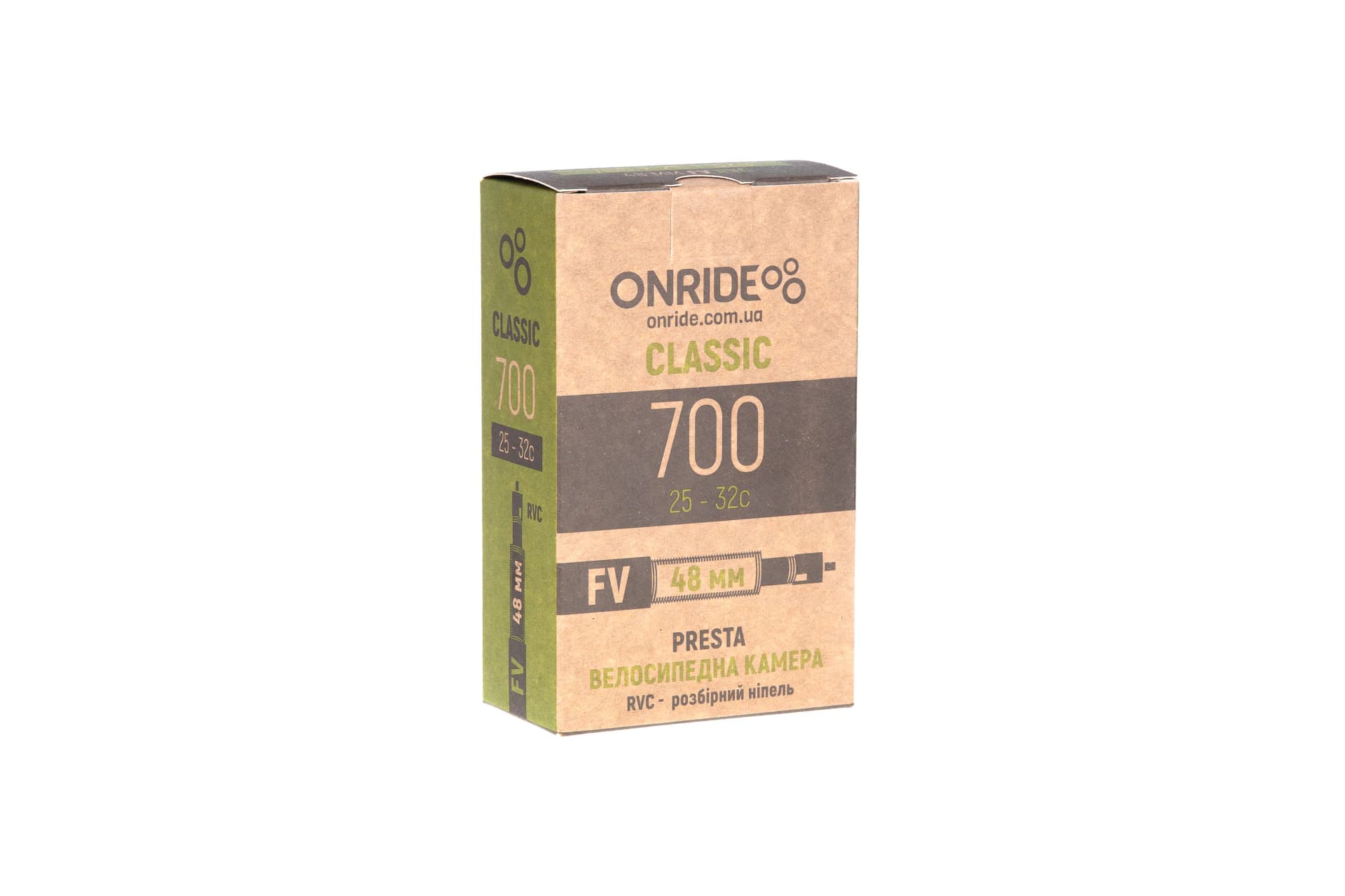 Камера ONRIDE Classic 700x25-32c FV 48 мм RVC - розбірний ніпель