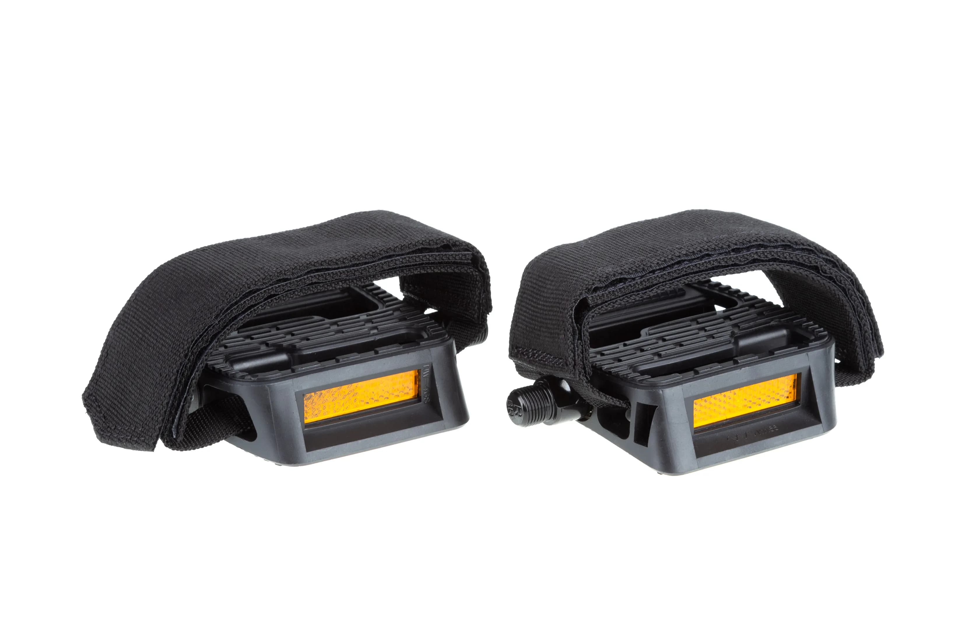 Педалі ONRIDE Fixie (з ременями straps), пластик, (111x97,5) кульки, чорний