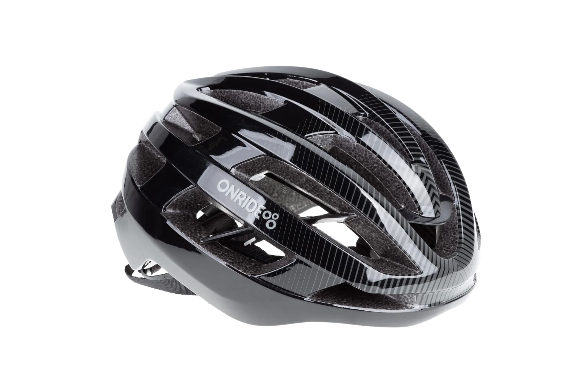 Шолом ONRIDE Pave глянцевий сіро-чорний M (55-58 см) магнітна застібка