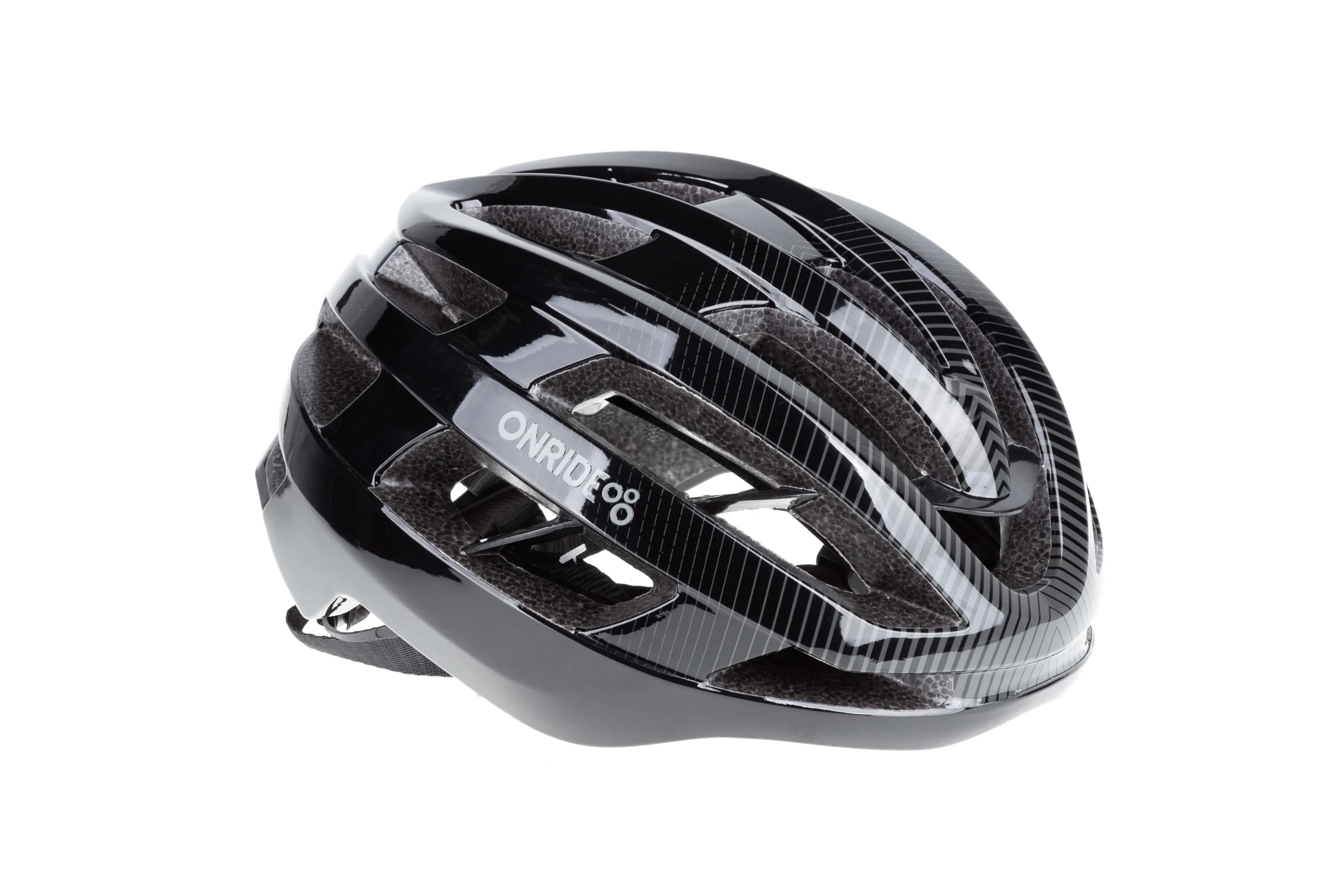 Шолом ONRIDE Pave глянцевий сіро-чорний M (55-58 см) магнітна застібка