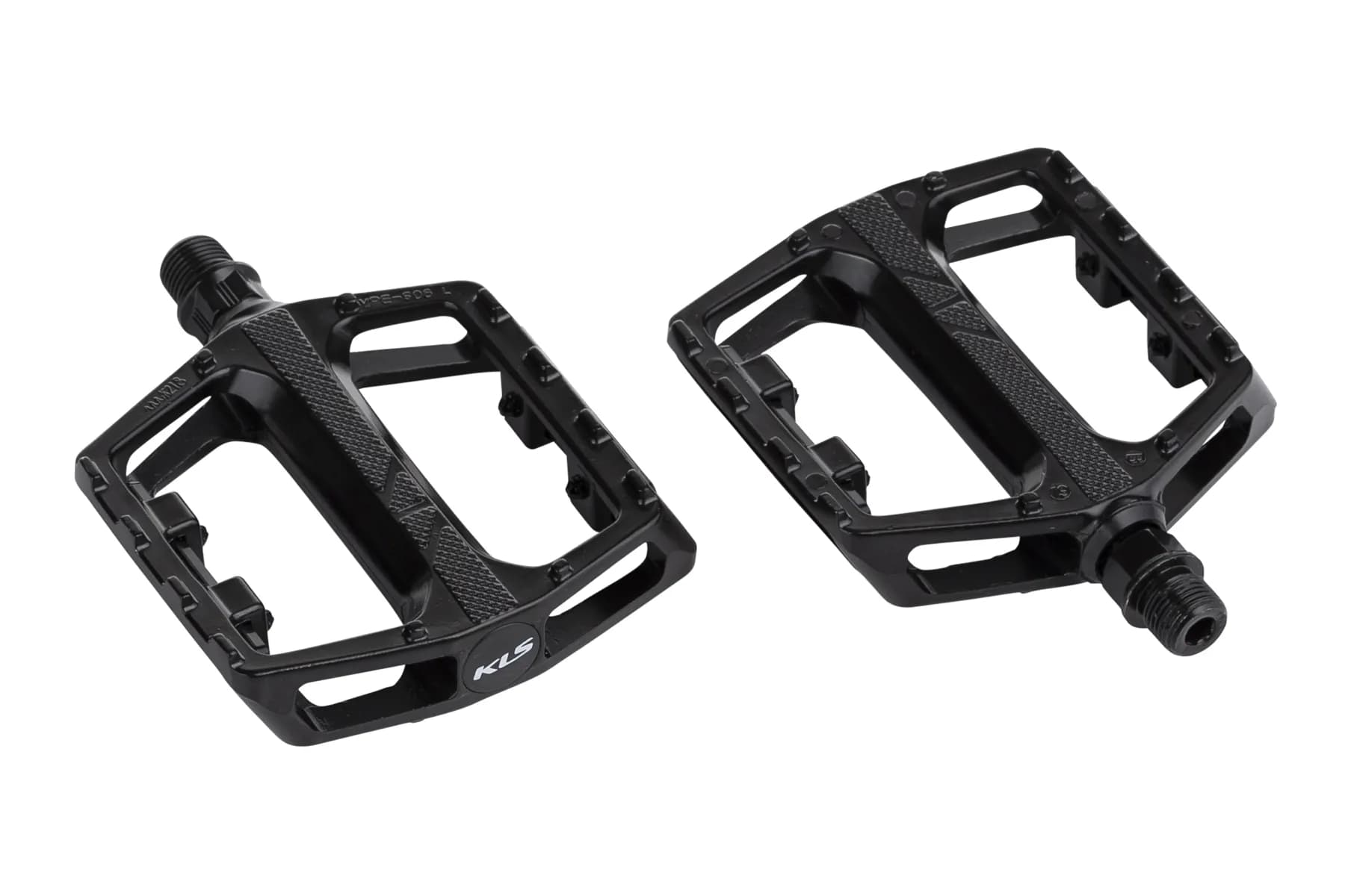 Педалі платформенні алюмінієві KLS Flat 30 полімерний підшипник / стальна вісь