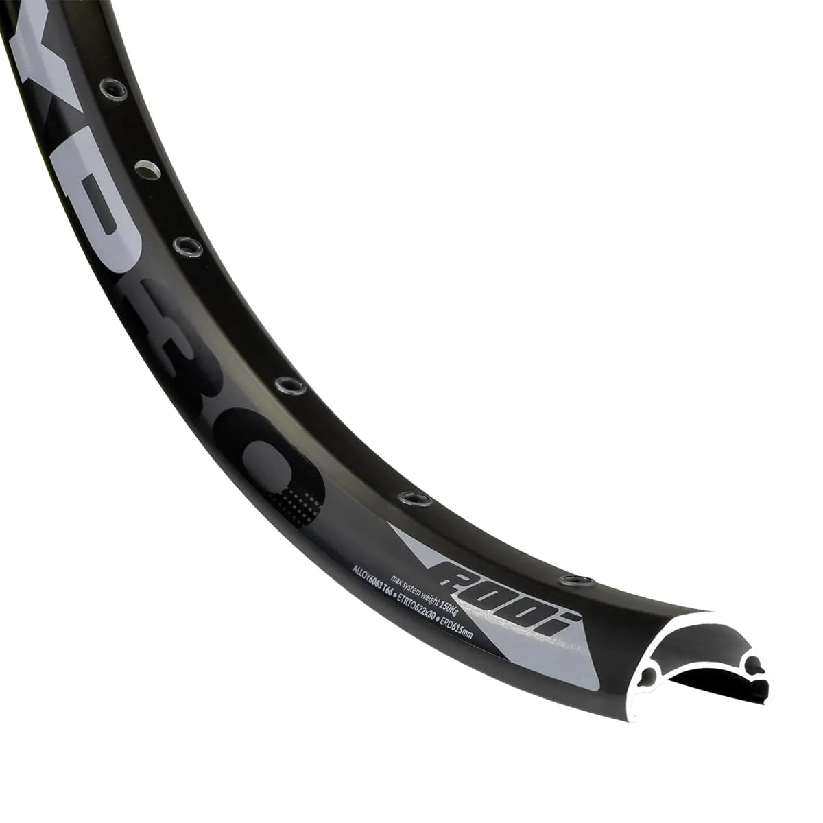 Обід Rodi TRYP30 EVO 29", 622x30, 32 отв., FV, пістонований, чорний, безкамерний