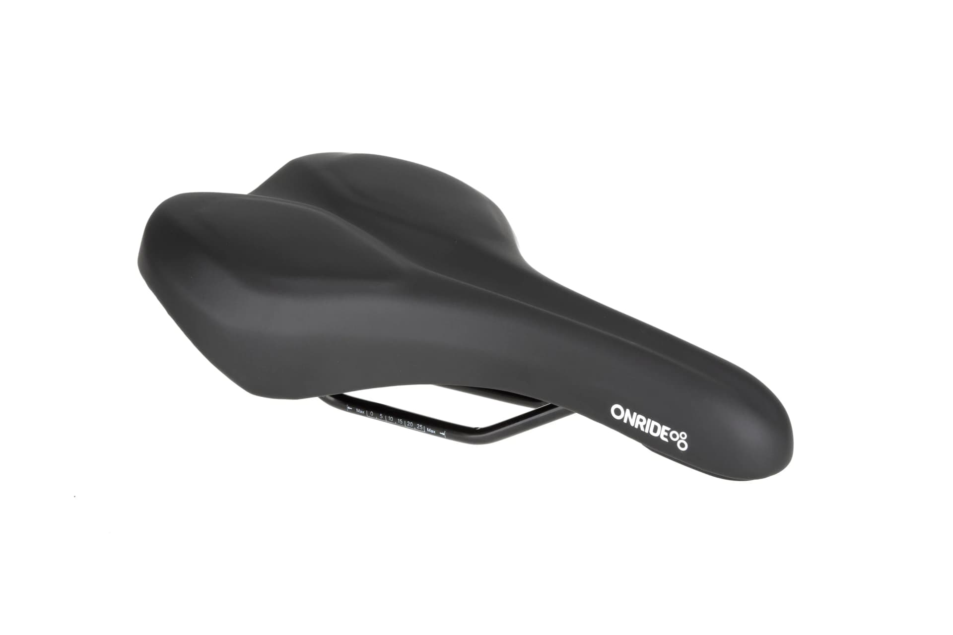 Сідло ONRIDE Stay, сталеві рамки, 278x175 мм, Memory Foam, чорний