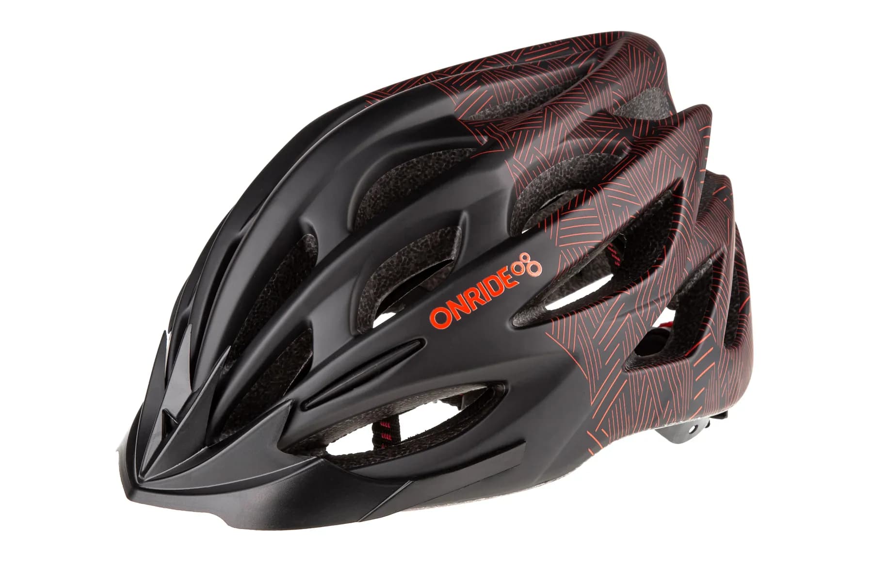 Шолом ONRIDE Mount чорний/червоний M (55-58 см)