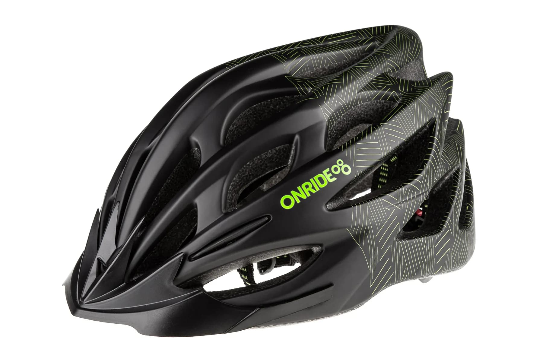 Шолом ONRIDE Mount чорний/зелений L (58-61 см)