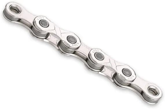 Ланцюг KMC e10 Silver 10 швидкостей 122 ланки срібний + замок