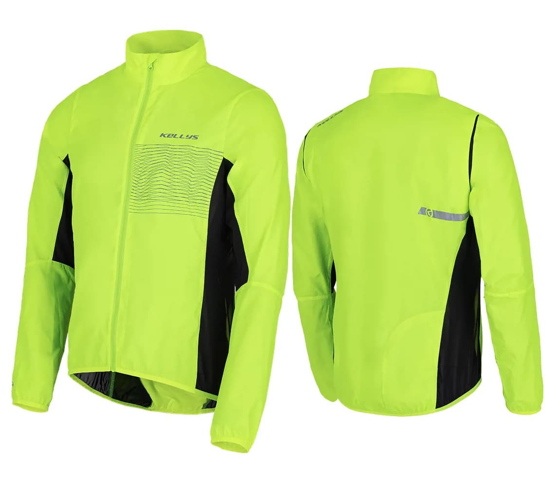 Велокуртка проти вітру KLS Levante зелений XL