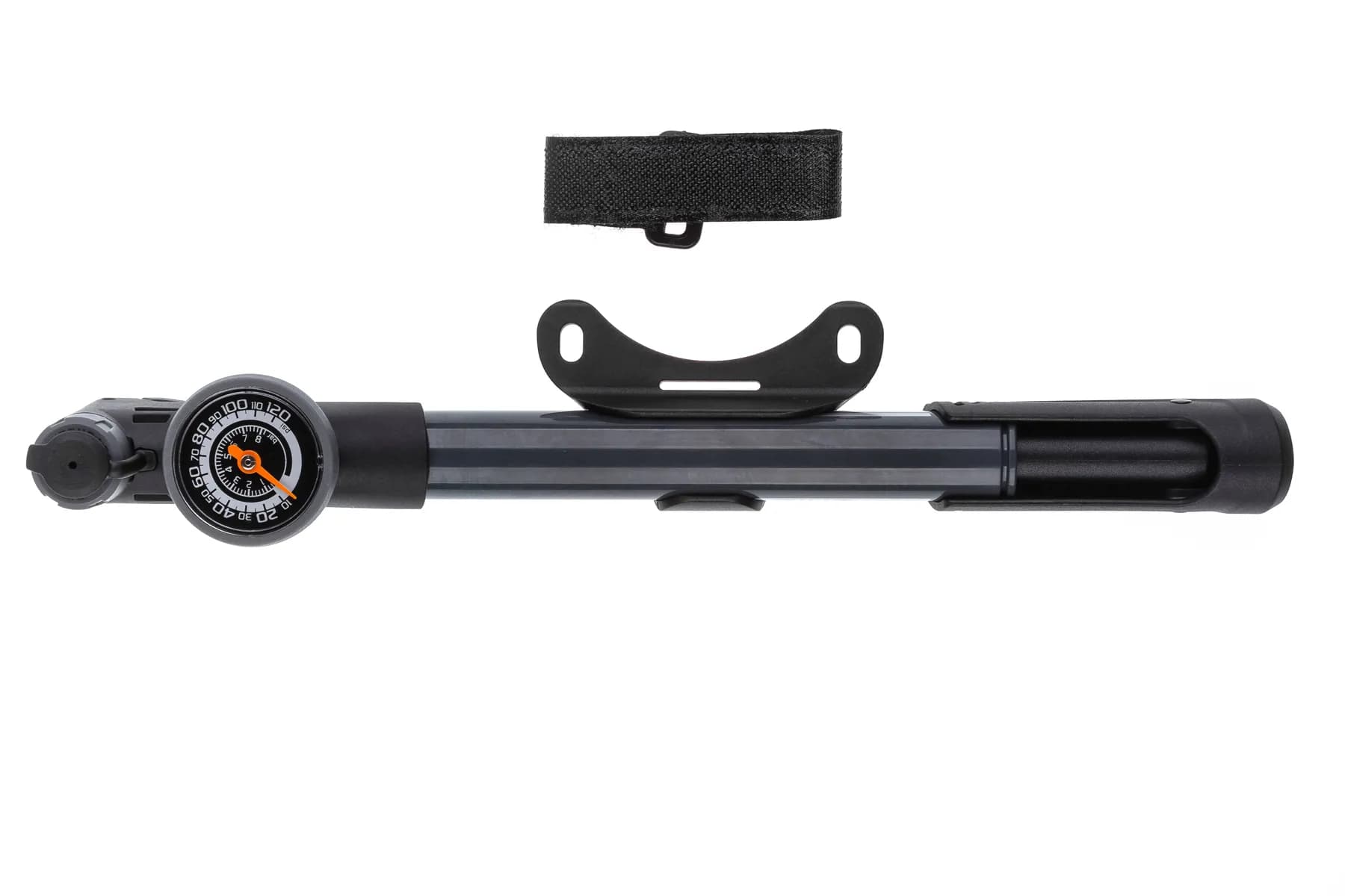 Насос компактний Giyo GP-991 пластиковий з розумною головкою та манометром. Тиск: 120 PSI / 8.2 Bar