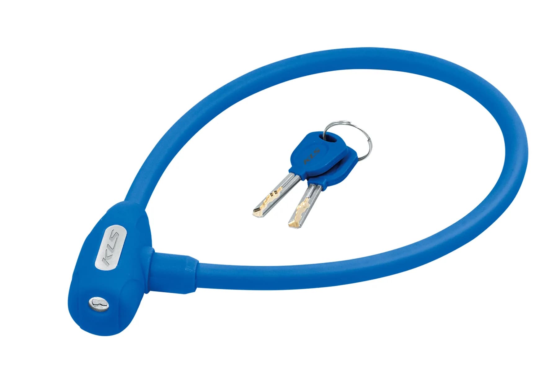 Замок тросиковий KLS Jolly синій 12x650 мм