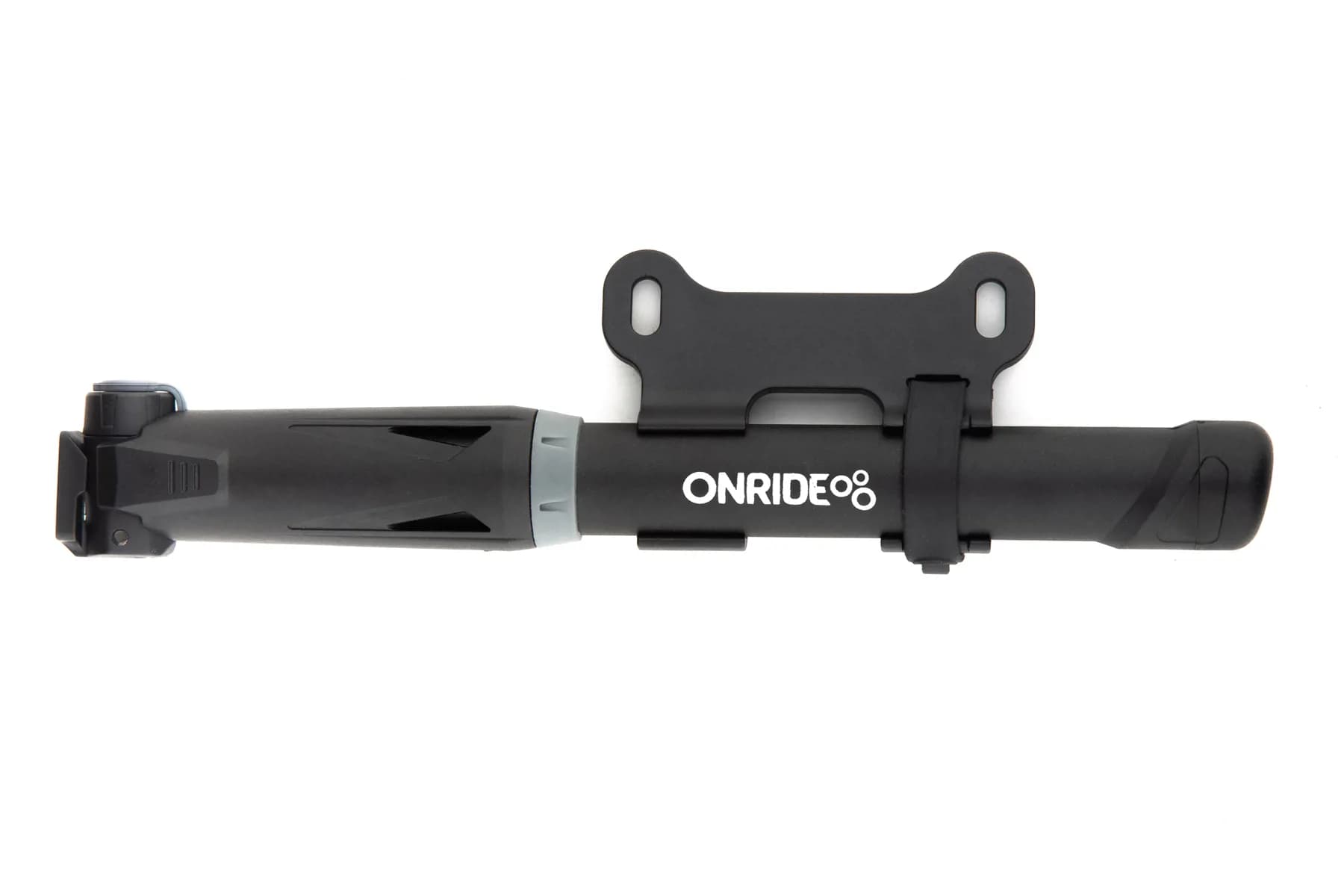 Насос компактний ONRIDE Sharp пластиковий зі шлангом, 22,5 см, макс.тиск 120PSI голівка під FV/AV