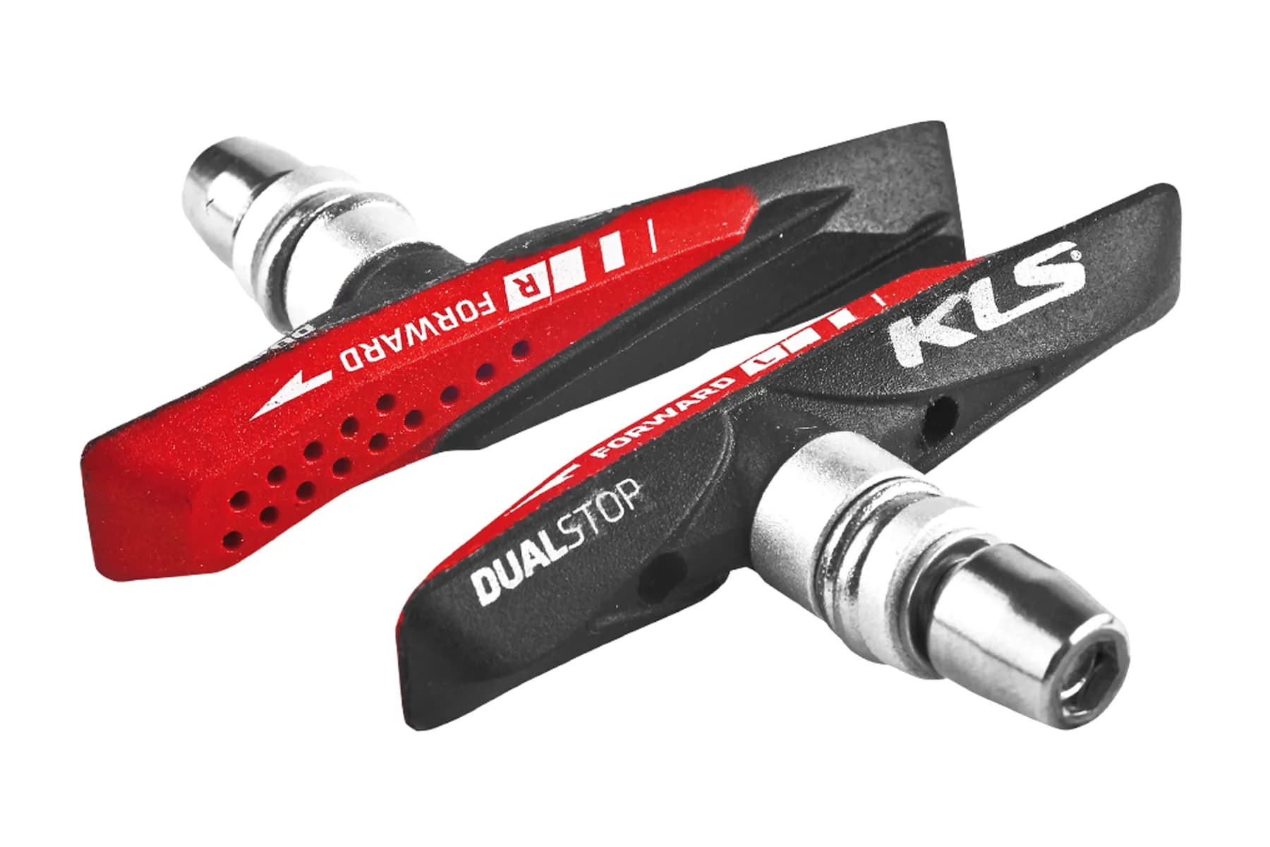 Колодки гальмівні KLS Dualstop V-02 для V-Brake пара (polybag)