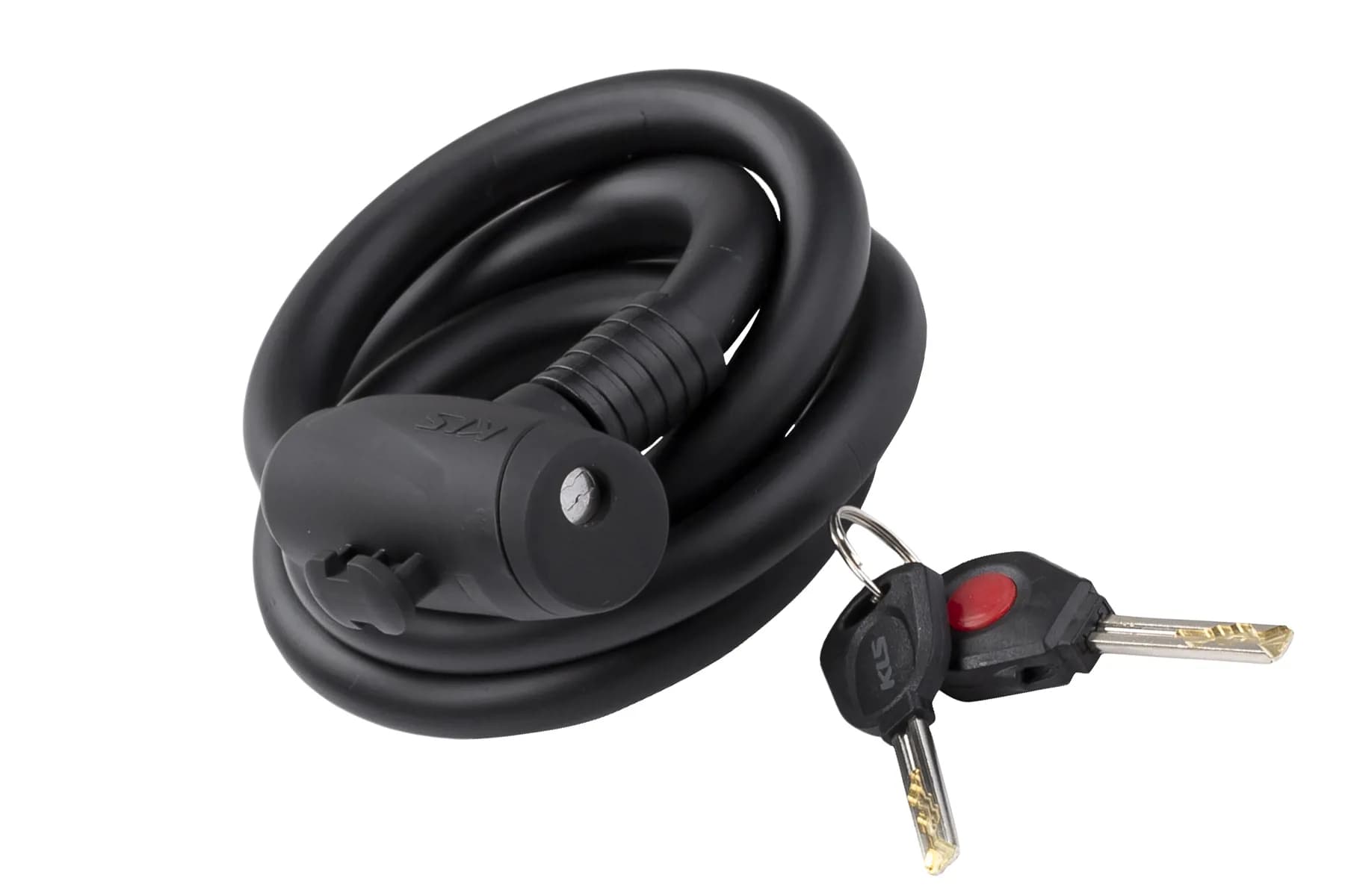 Замок тросиковий KLS Hardcoil чорний 15х1500 мм