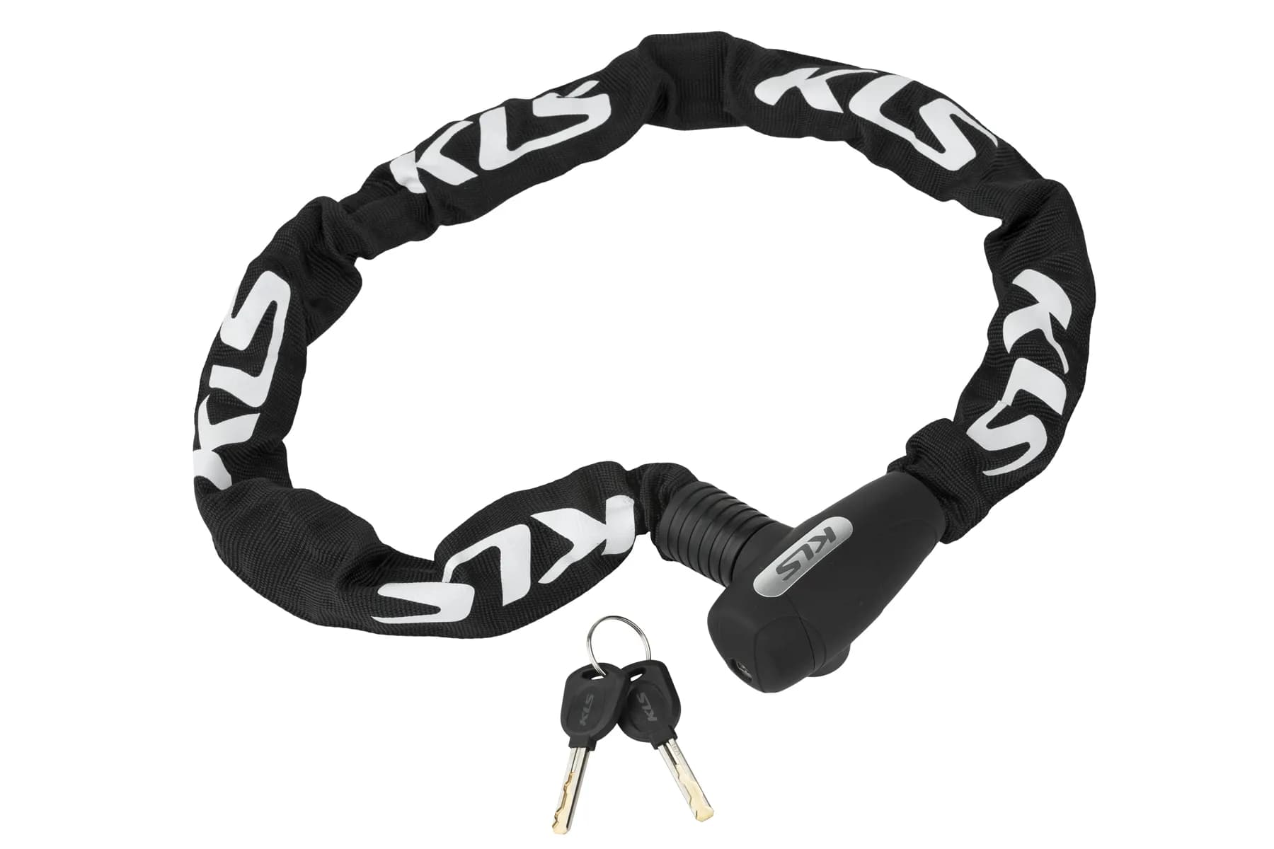 Замок ланцюговий під ключ KLS Chainlock 8 чорний 8x1000 мм