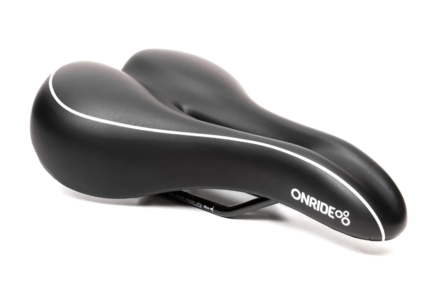Сідло ONRIDE Seat, Double Density, сталеві рамки, 274x178 мм, чорний