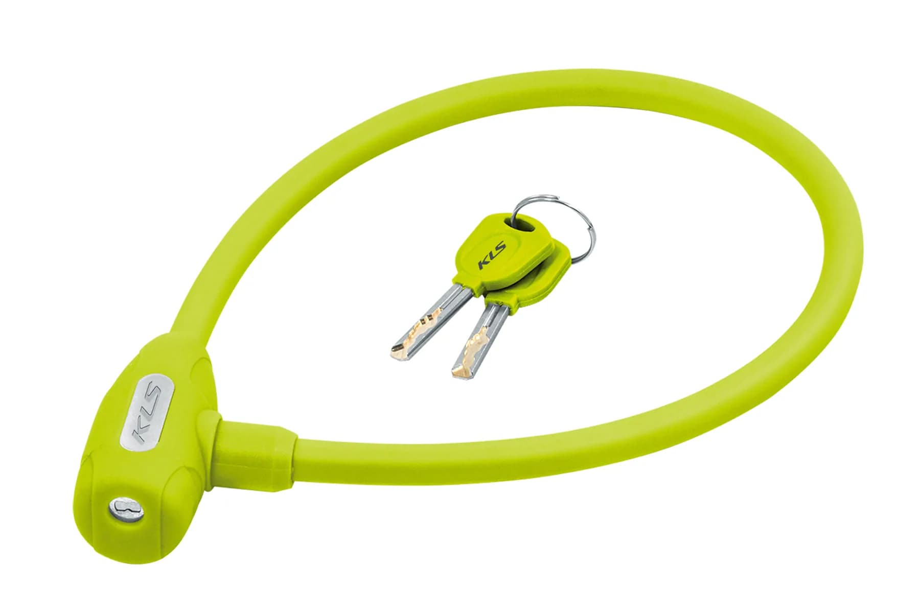 Замок тросиковий KLS Jolly лайм 12x650 мм