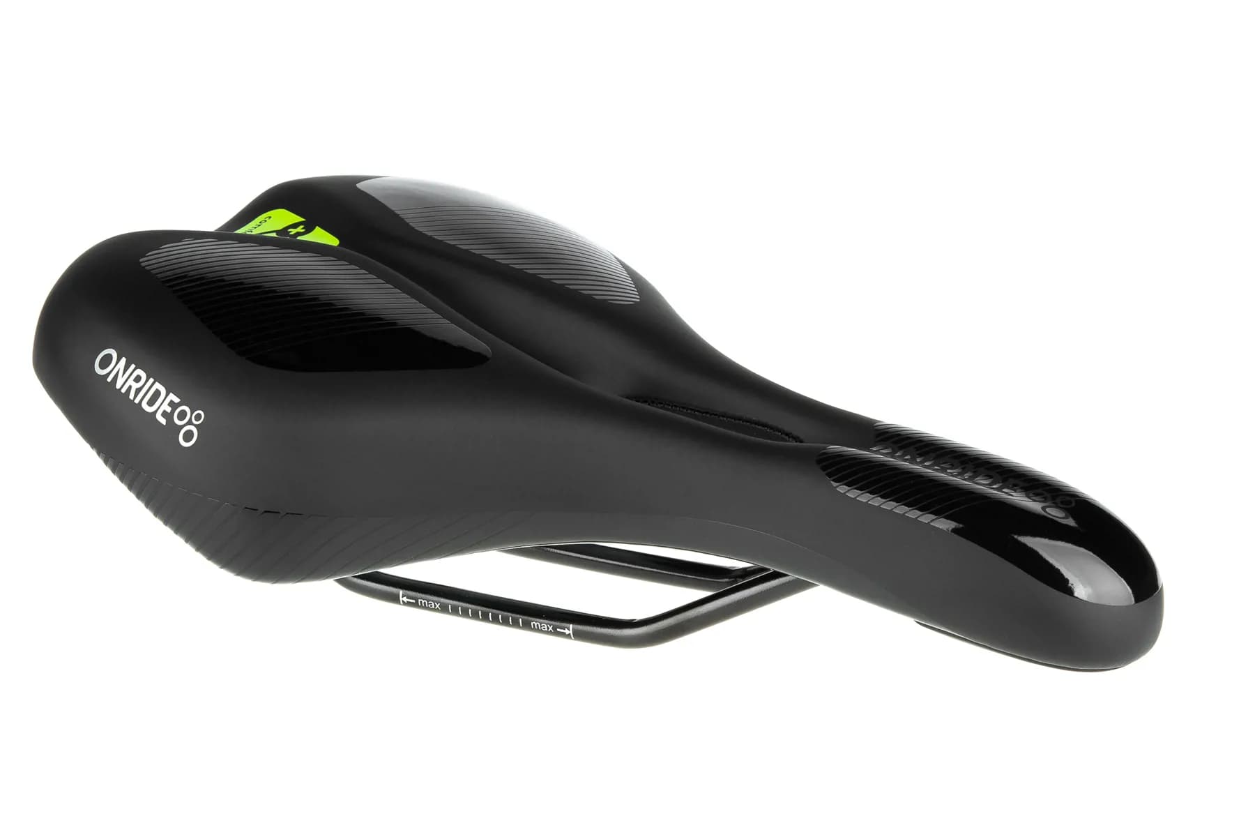 Сідло ONRIDE Puffin, Comfort Plus, сталеві рамки, 281x172 мм, чорний