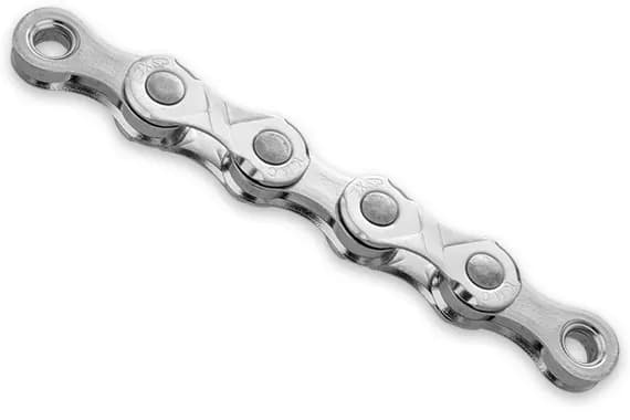 Ланцюг KMC e11 Silver 11 швидкостей 122 ланки срібний + замок