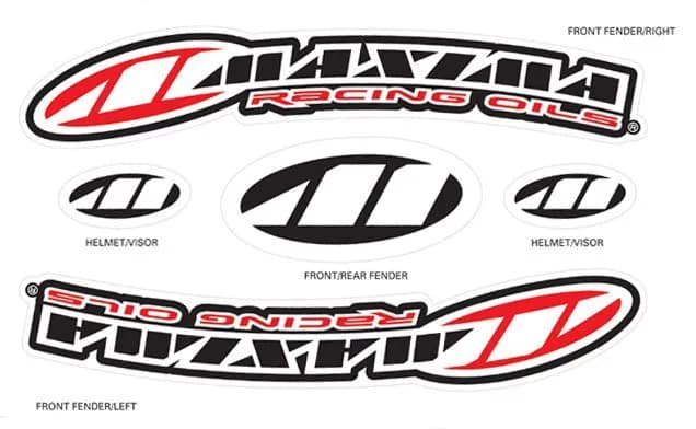 Наклейка Maxima Factory Front MX Fender [Red]
